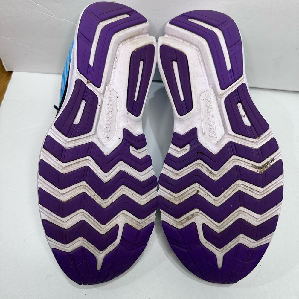 Saucony Women's Athletic Shoes - Light Blue and Purple - Picture 7 of 8